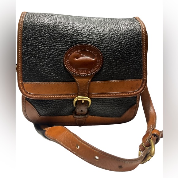 Dooney & Bourke Handbags - Dooney Bourke All Weather Shoulder Bag Leather Buckle Flap /Vintage!!!